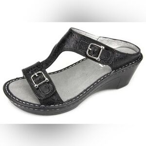 Alegria Women’s Lara Wild West Night Leather Sandals Size EU 39 (9-9.5)